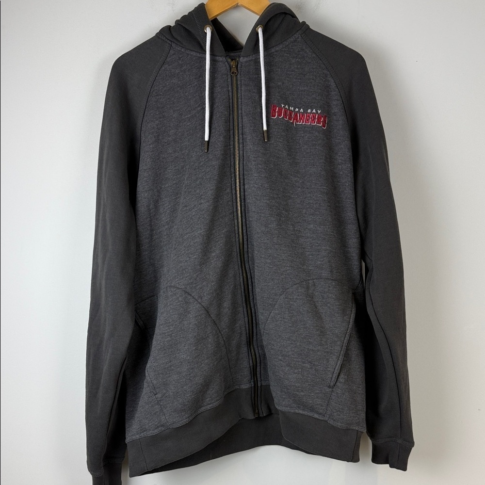 Tampa Bay Buccaneers Darius Rucker Collection Gray Zip-Up Hoodie Size XL